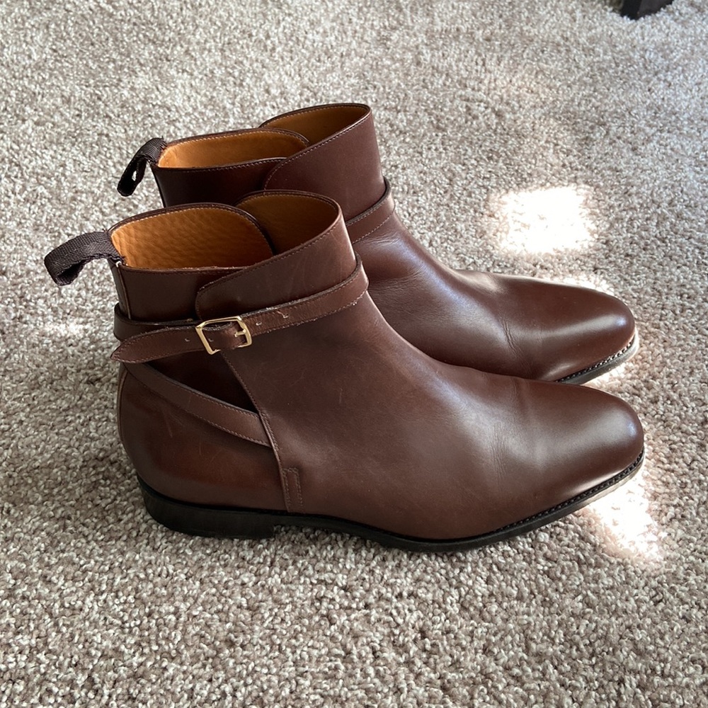 Sid Mashburn Brown Leather Jodhpur Boots